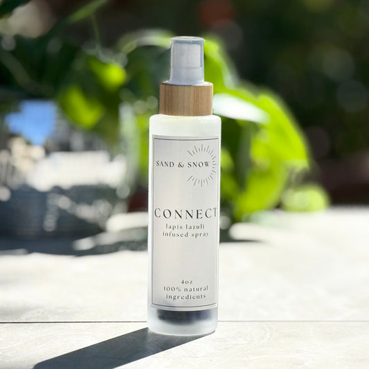 CONNECT | 4oz | Lapis Lazuli Infused Lemon + Lavender Room + Aura Mist