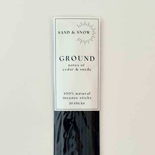 GROUND | 20 sticks | notes of cedar & suede