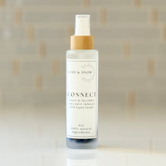 CONNECT | 4oz | Lapis Lazuli Infused Lemon + Lavender Room + Aura Mist