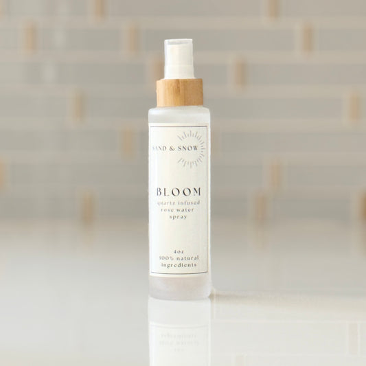 BLOOM | 4oz | Quartz Infused Rose Water Face + Body Mist