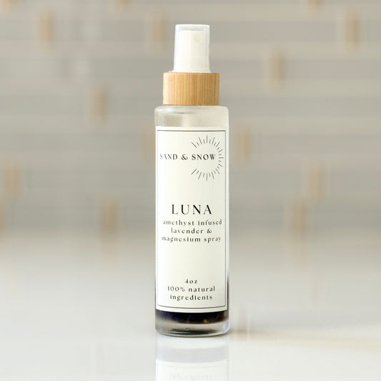 LUNA | 4oz | Amethyst Infused Lavender + Magnesium Body Mist