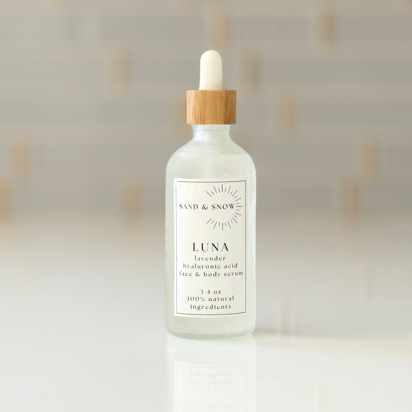 Luna | 3.4oz | Organic Lavender Water Hyaluronic Acid Face and Body Serum