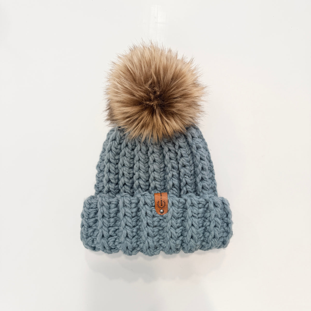 Falling Snow Toque The Wares | Slate Blue Toque – Sand & Snow CDN